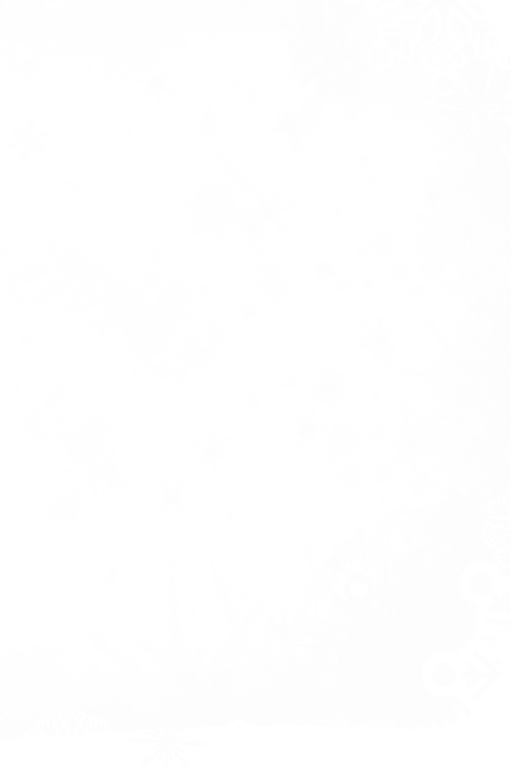 Abstract Black Snowflakes on Transparent Background Design
