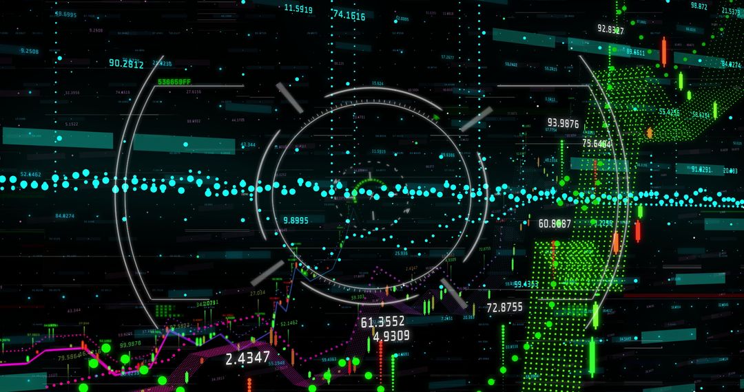 Futuristic Financial Data Analytics Interface