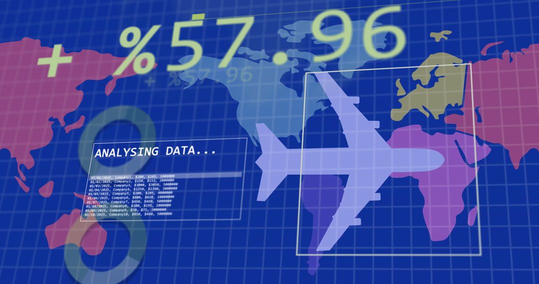 Digital Global Travel Statistics and Data Analysis Visualization