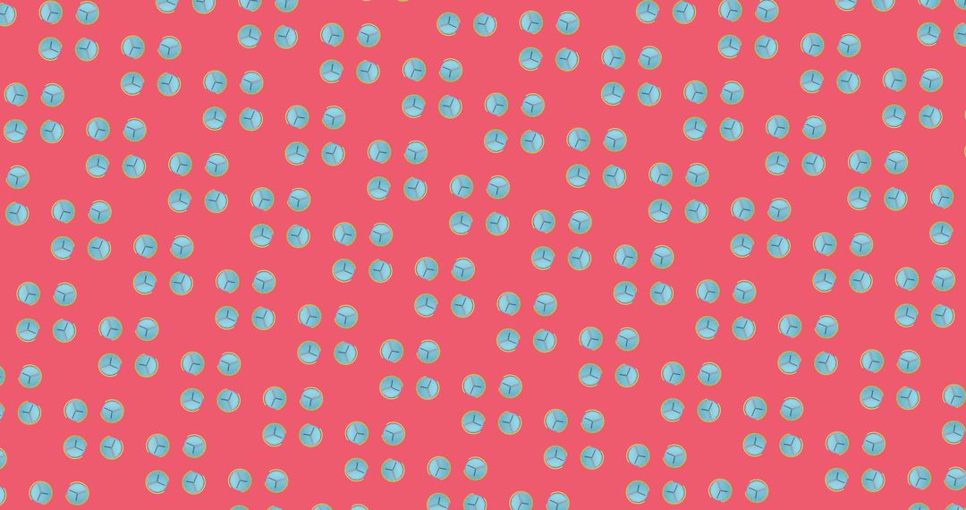 Seamless Vivid Triangle Pattern on Bright Pink Background