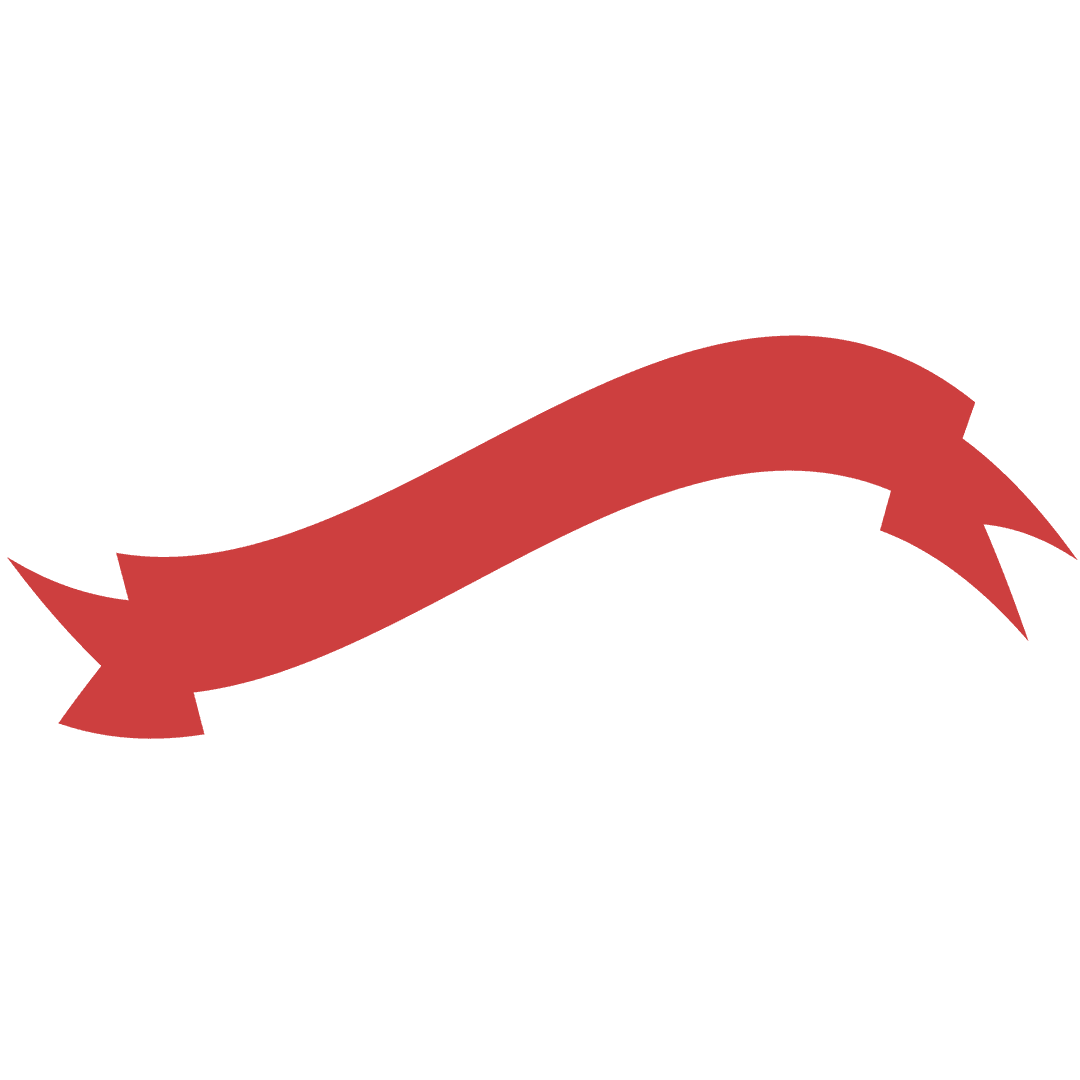 Red Ribbon Illustration on Transparent Background for Versatile Use