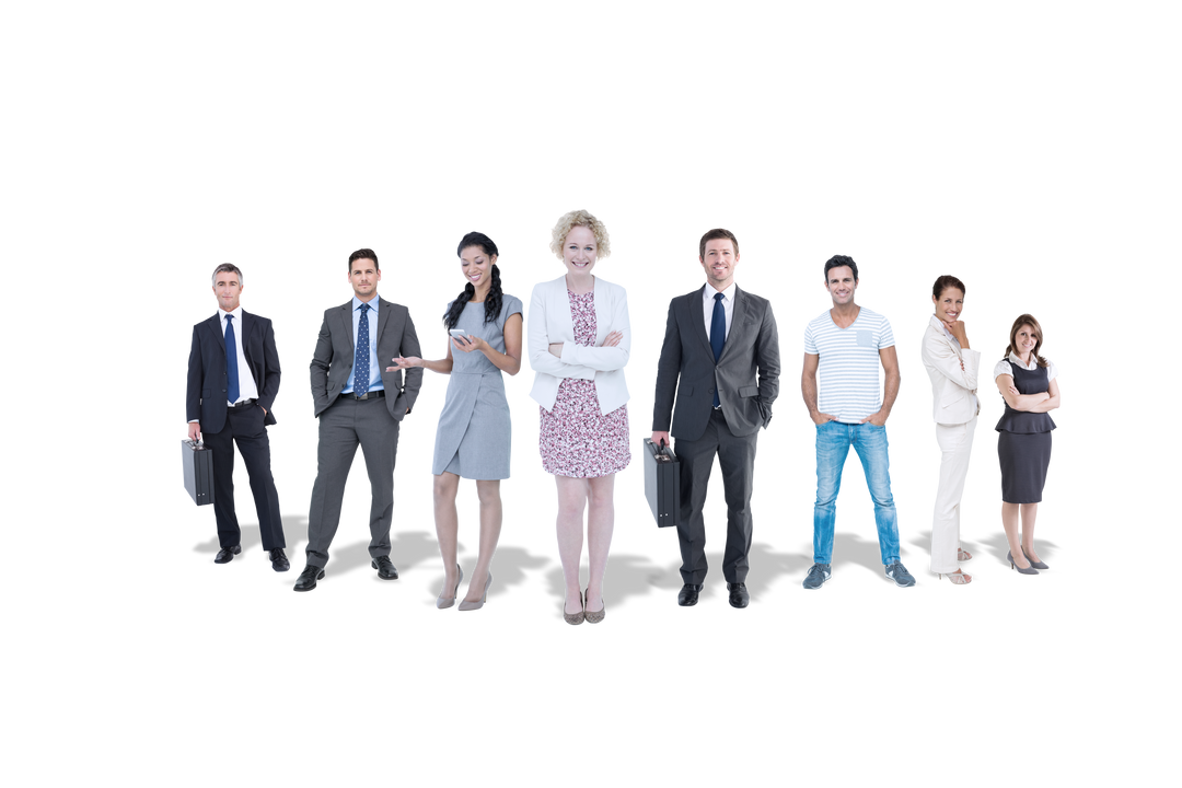 Diverse Business Professionals Series on Transparent Background - Download Free Stock Images Pikwizard.com