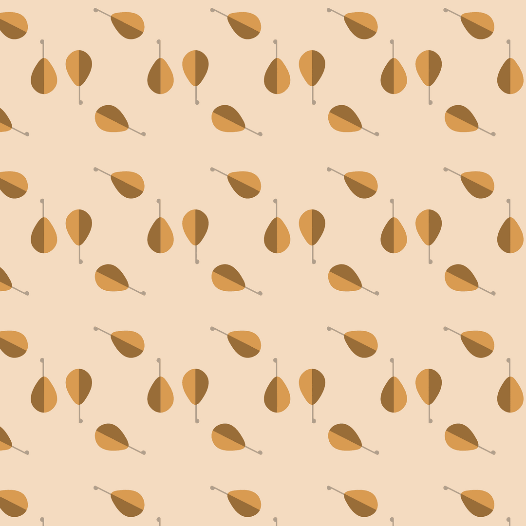 Seamless Brown and Pink Polygon Pattern on Transparent Background