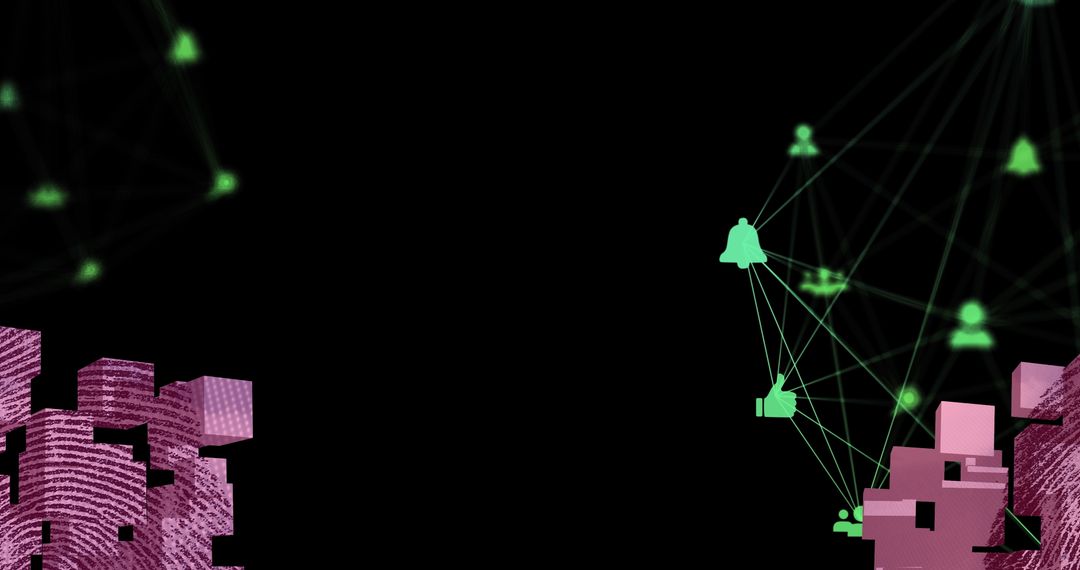 Global Digital Interface Technology Background Network Concept