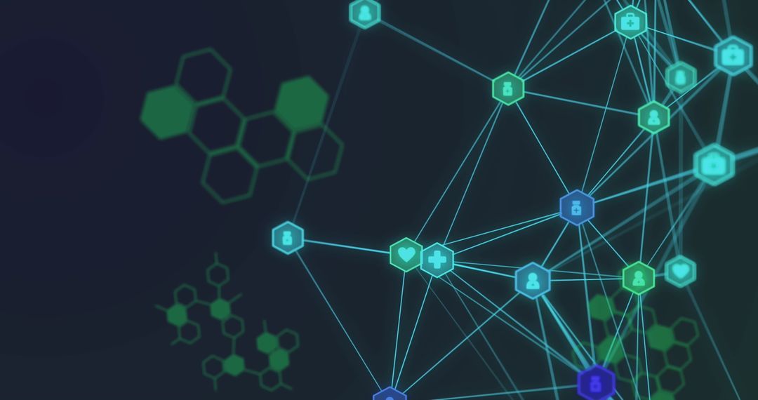 Digital Medical Network Abstract Technology Background