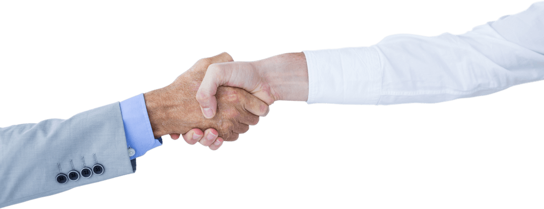 Transparent Business Handshake Welcome Contract Agreement