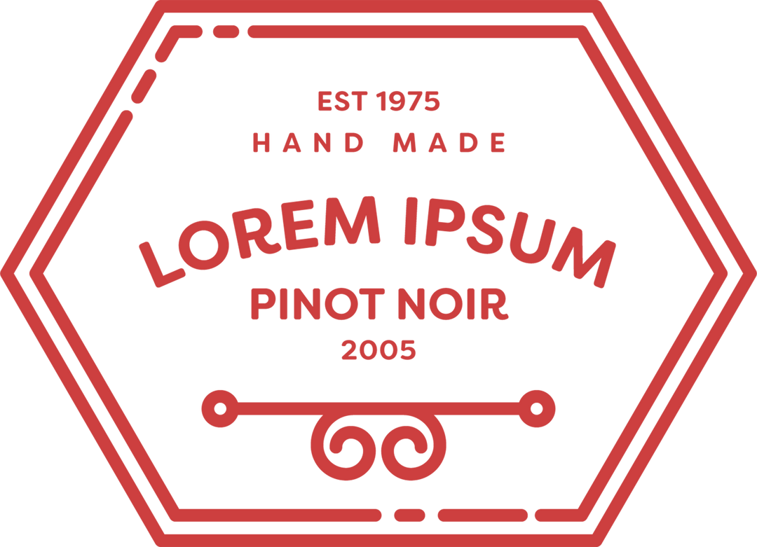 Vintage Style Handmade Pinot Noir Wine Label on Transparent Background - Download Free Stock Images Pikwizard.com