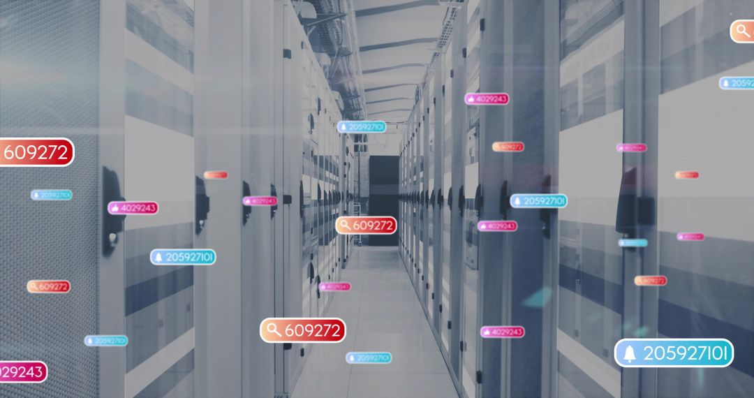Monitoring data center aisle using augmented reality tags and server ...