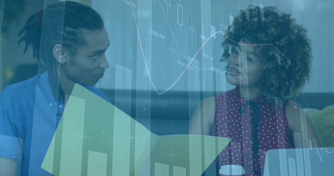 Collaborative Financial Analysis in Modern Office Setting