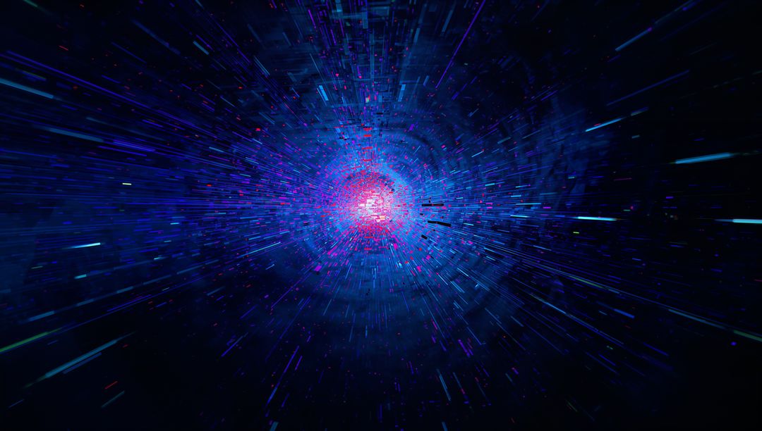 Abstract Vortex of Data Stream in Cyberspace