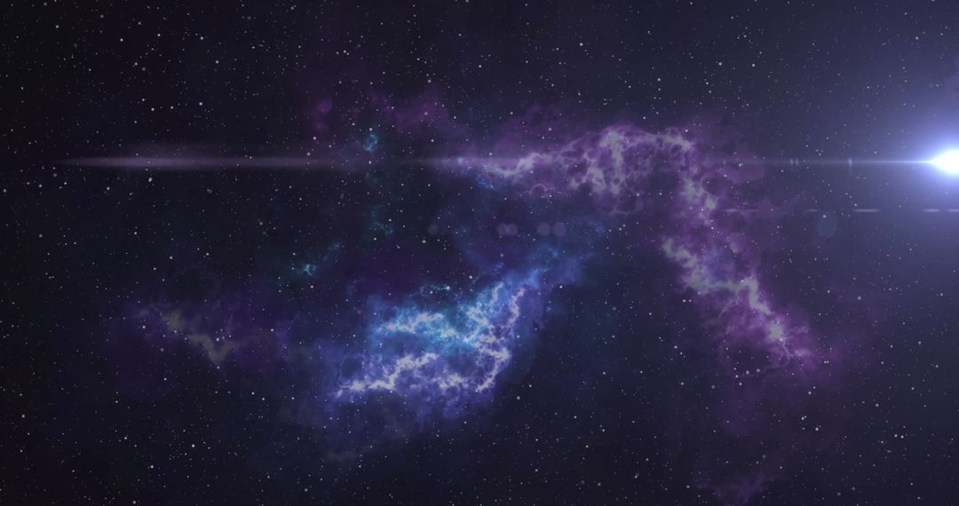 Mystical Nebula Illuminating Starry Cosmos