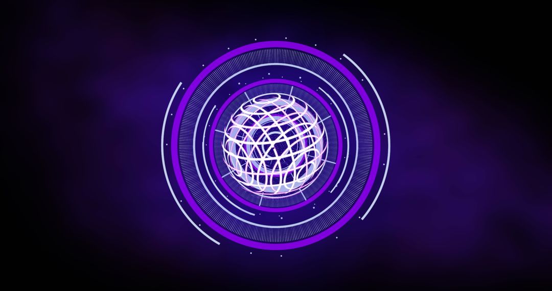 Futuristic Global Data Scan with Digital Interface