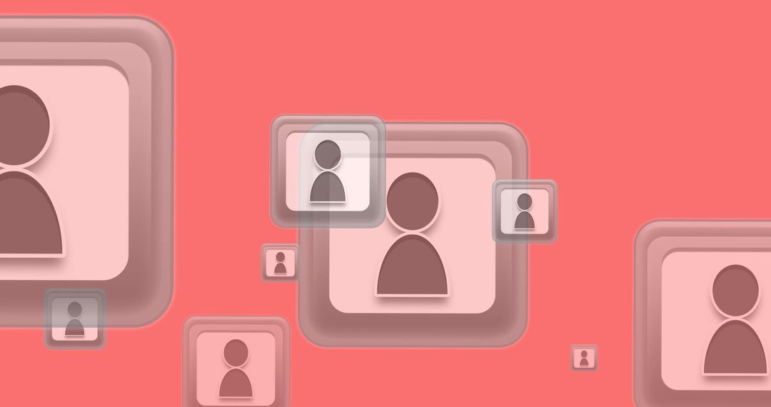 Abstract Icons Representing Digital Network Connections