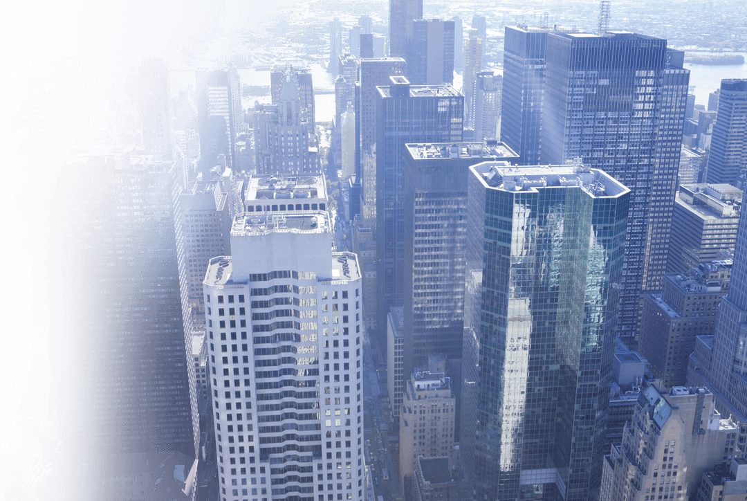 Transparent Dreamy Cityscape with Elevating Skyscrapers