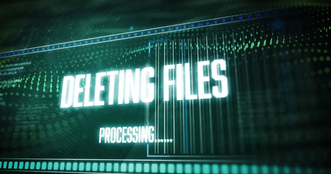 Digital Data Processing and File Deletion Interface