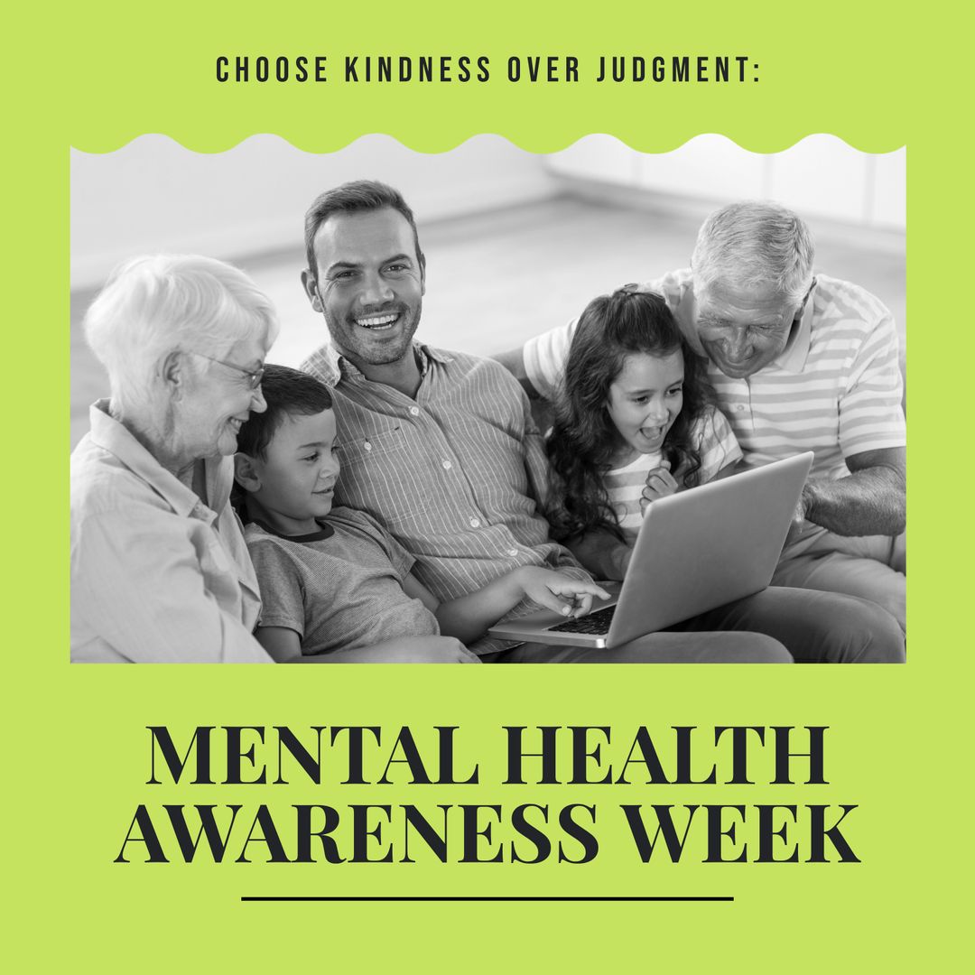 Multi-generational Family Celebrates Mental Health Awareness