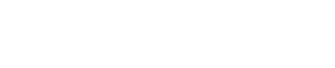 Love is Beautiful Text Illustration on Transparent Background