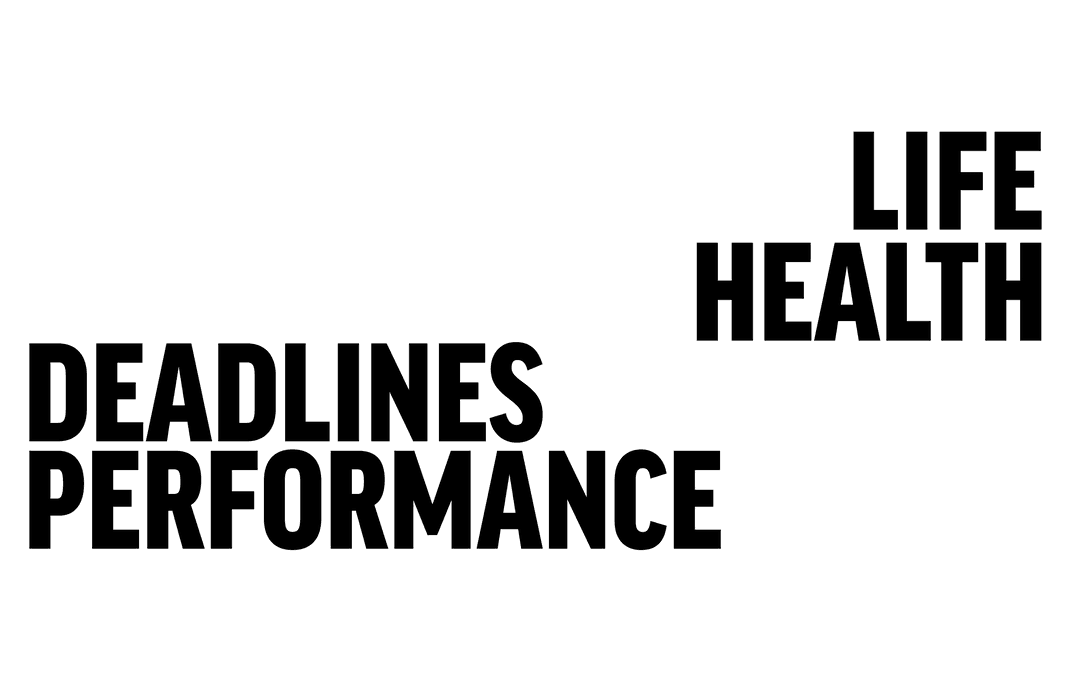 Life Health Text on Transparent Background Design