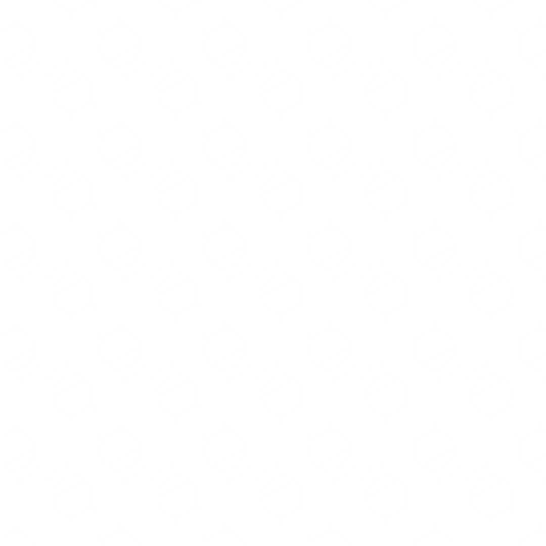 White Bowls and Stars Transparent Pattern on Vector Background