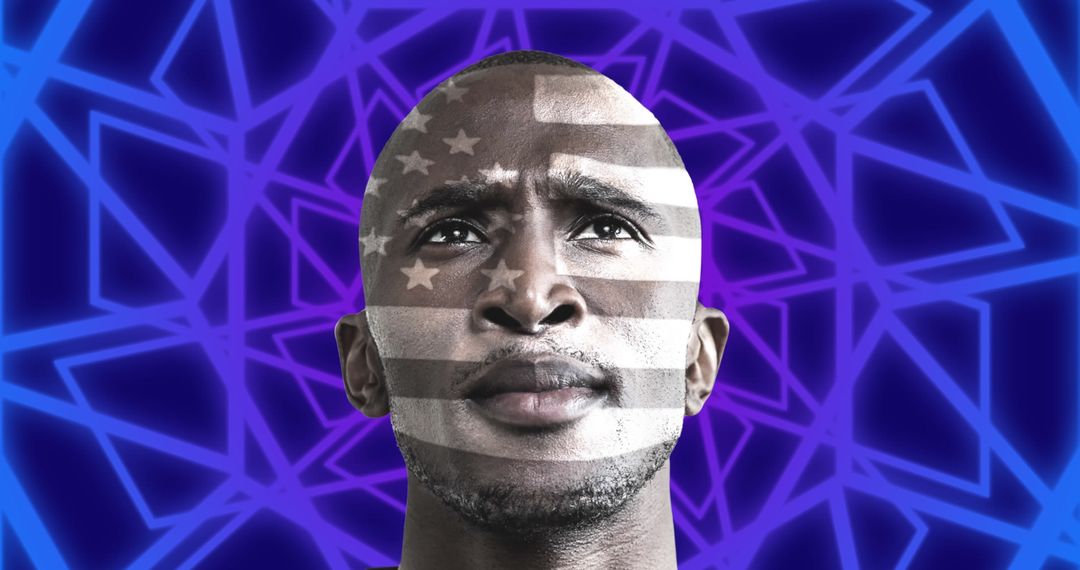 Patriotic Pride with Technology Vibe in Futuristic Design