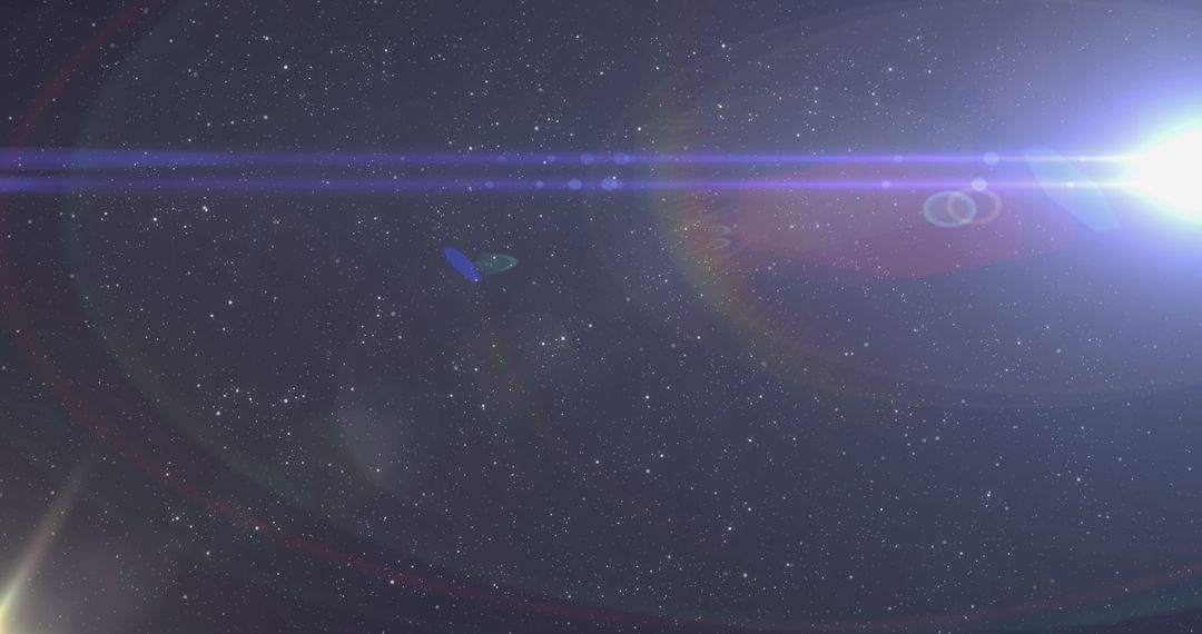 Bright Lens Flare and Stars Background with Vivid Light - Free Images, Stock Photos and Pictures on Pikwizard.com