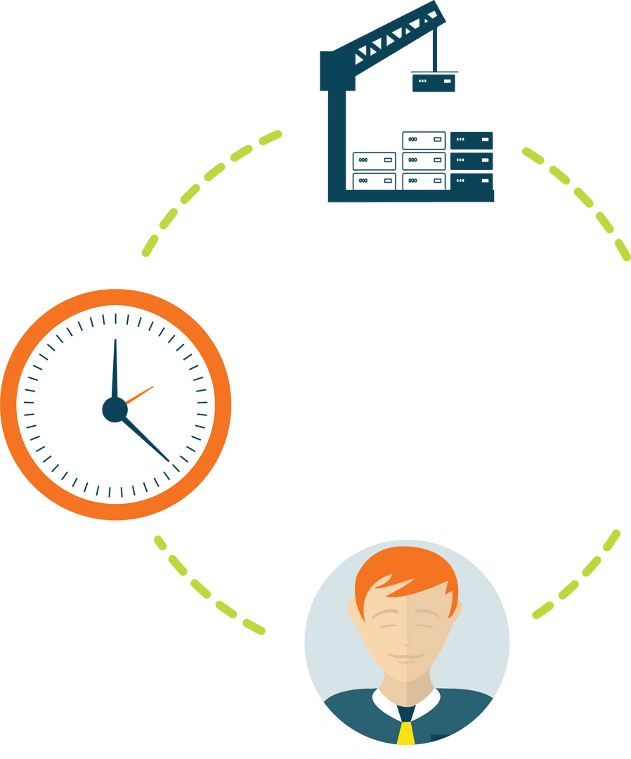 Transparent Industry and Time Symbols Forming Network