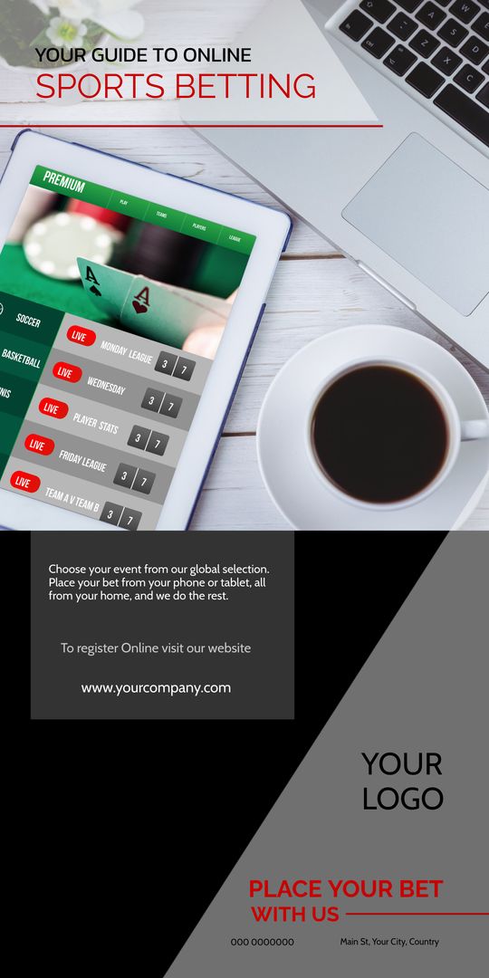 Digital Sports Betting Promotion with Modern Design