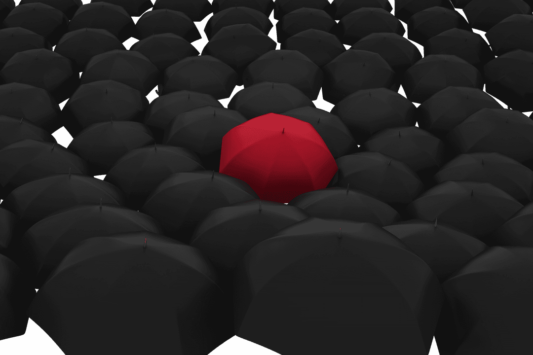 Transparent Black And Red Umbrella Pattern Png Background