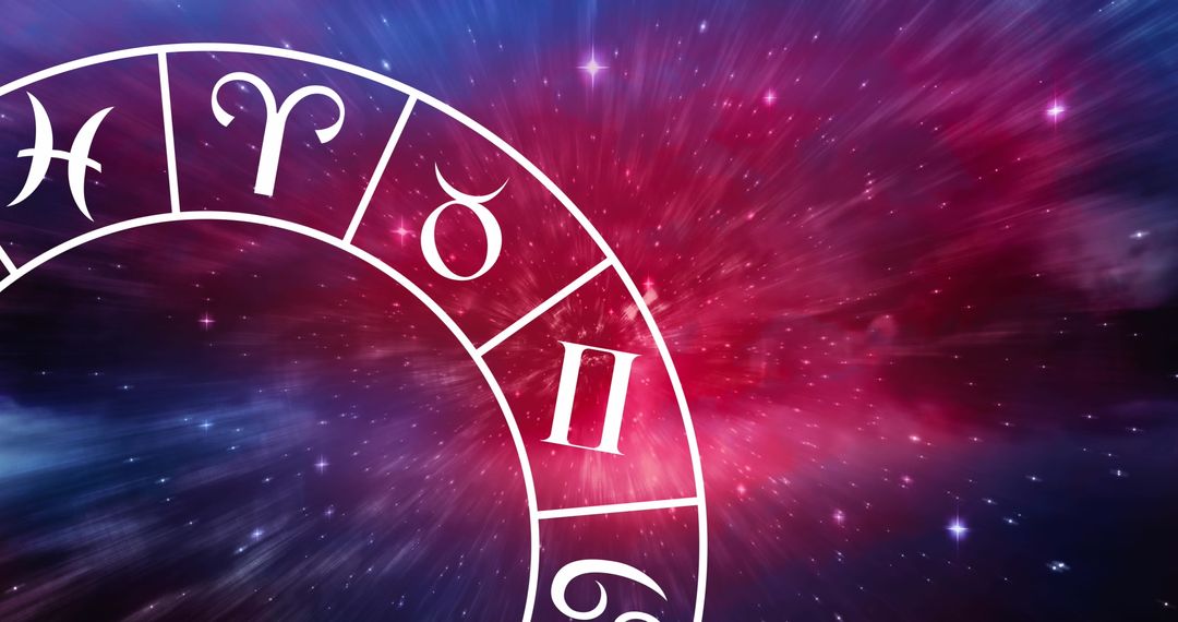 Zodiac Wheel with Capricorn Symbol Against Cosmic Backdrop - Free Images, Stock Photos and Pictures on Pikwizard.com