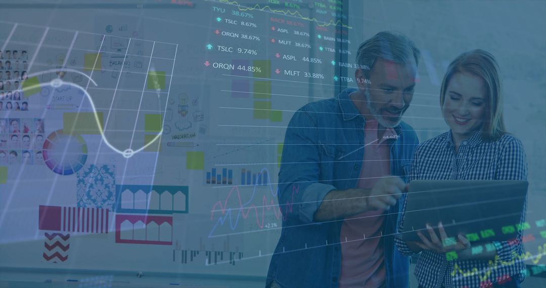 Financial Data Analysis with Two Business Professionals