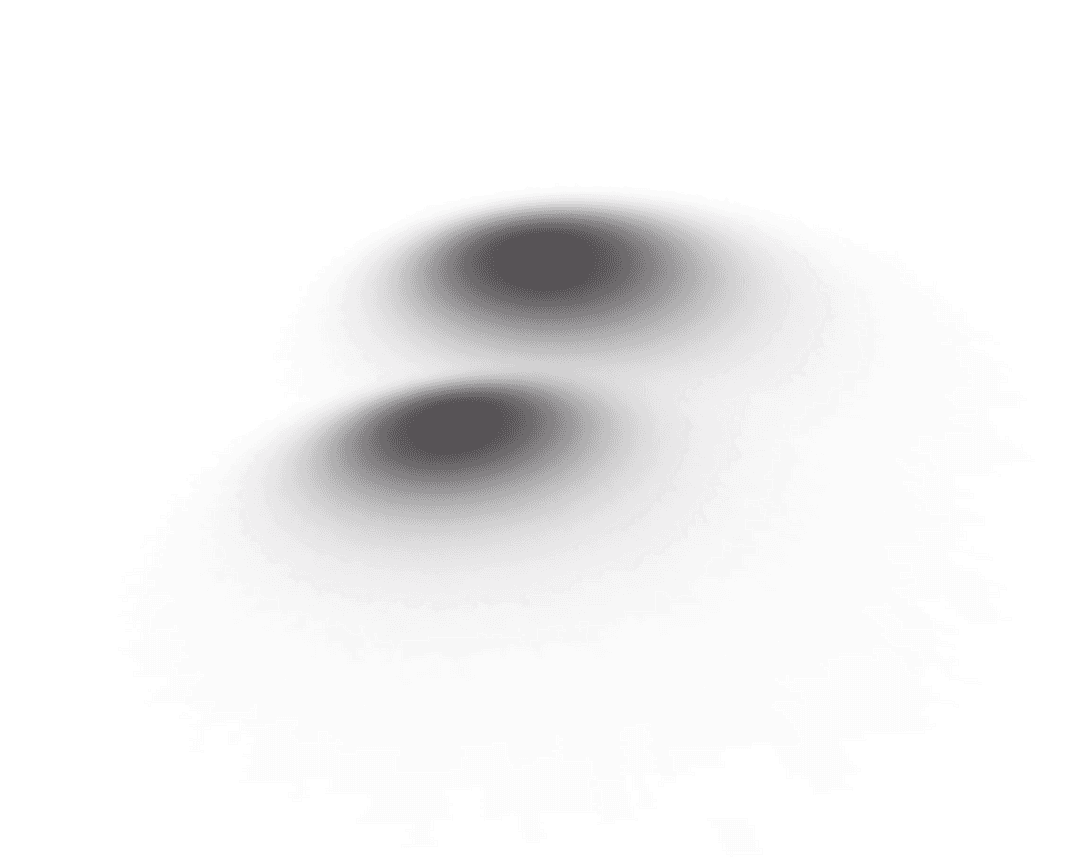 Abstract Black Nebula Shape on Transparent Background