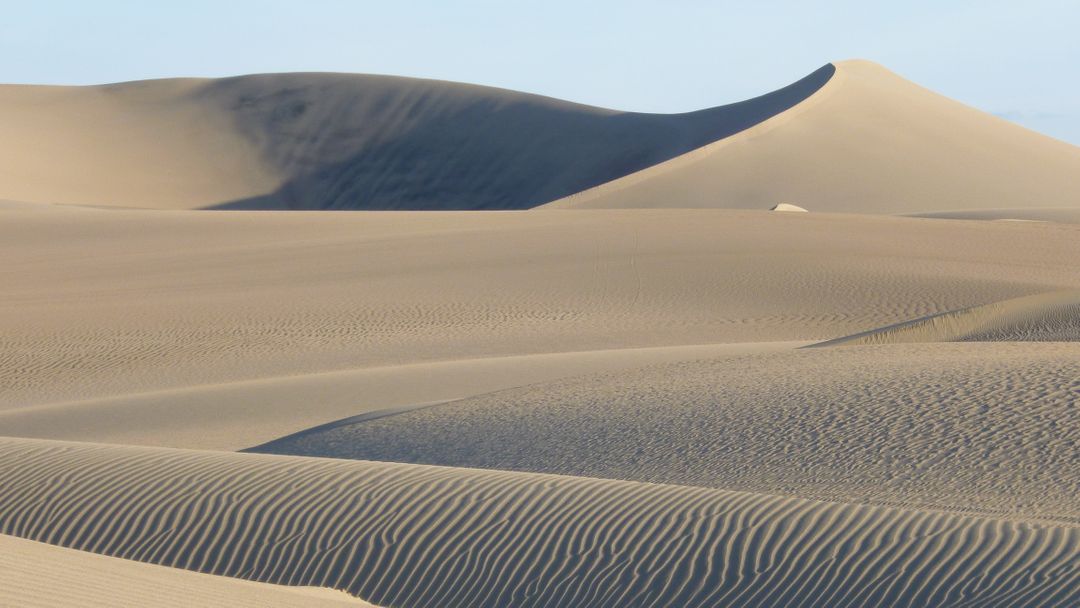Serene Desert Landscape with Rolling Sand Dunes - Free Images, Stock Photos and Pictures on Pikwizard.com