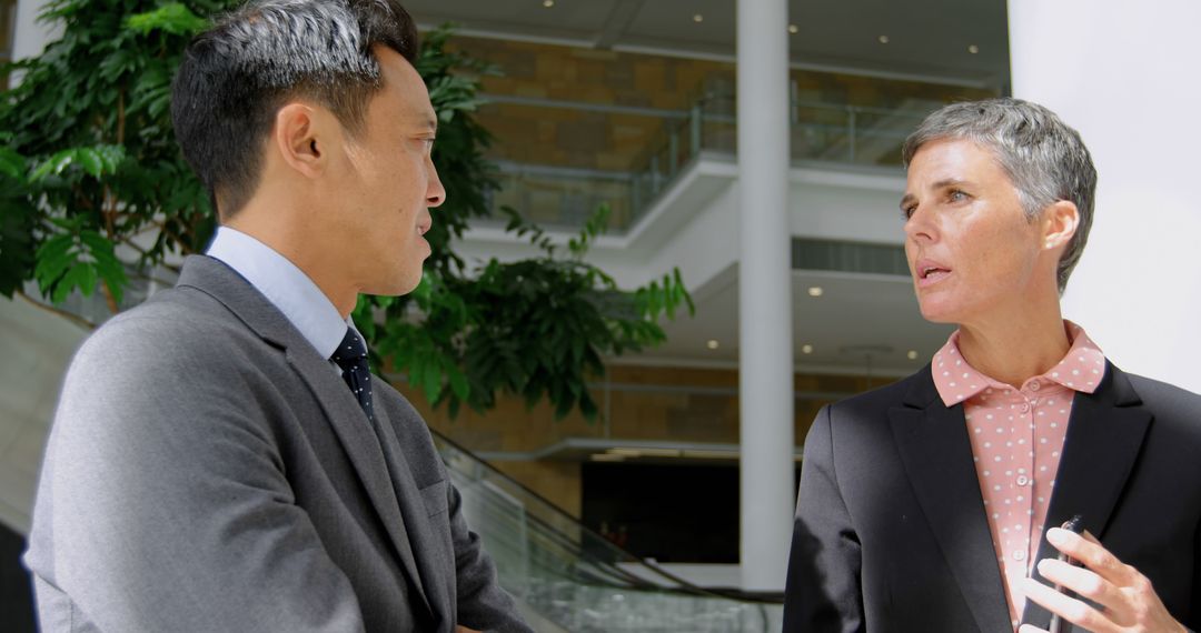 Professional meeting in modern office building