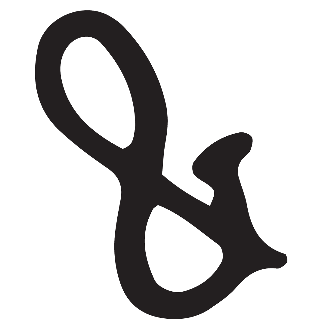 Large Black Ampersand Symbol on Transparent Background