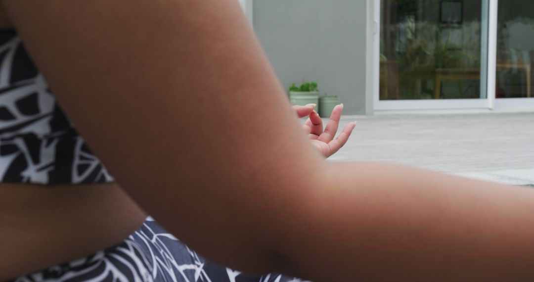 Woman Practicing Yoga and Meditation Outdoors - Free Images, Stock Photos and Pictures on Pikwizard.com