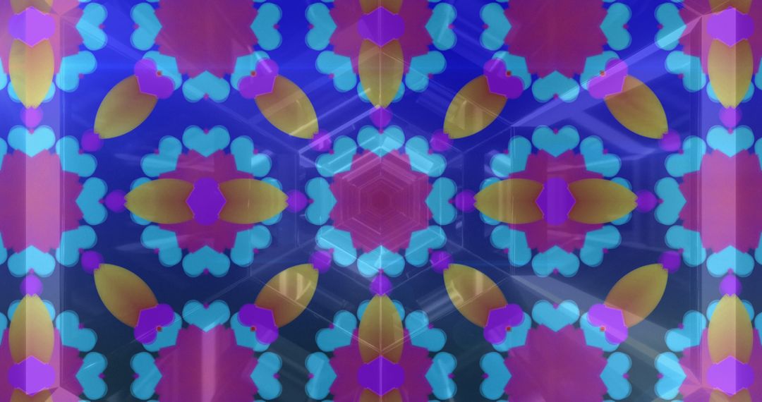 Dynamic Geometric Patterns with Vibrant Colors