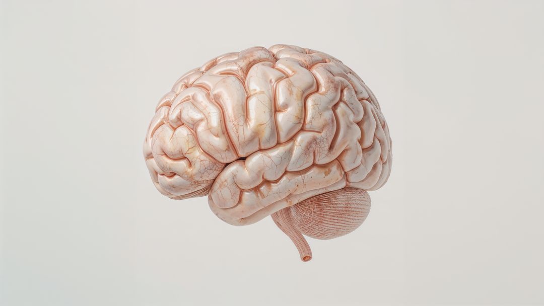 3D Render of Anatomical Brain Model for Science Education