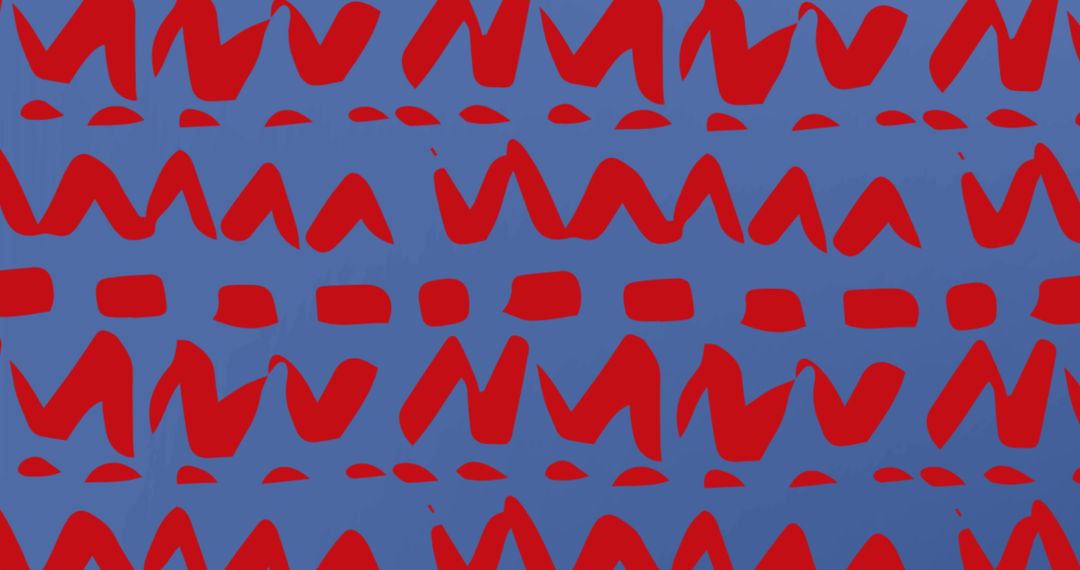 Dynamic Red Patterns on Blue Background Concept