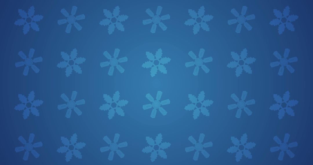 Snowflake Pattern on Blue Background for Winter Design