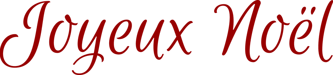 Joyeux Noël Transparent Text in Elegant Script