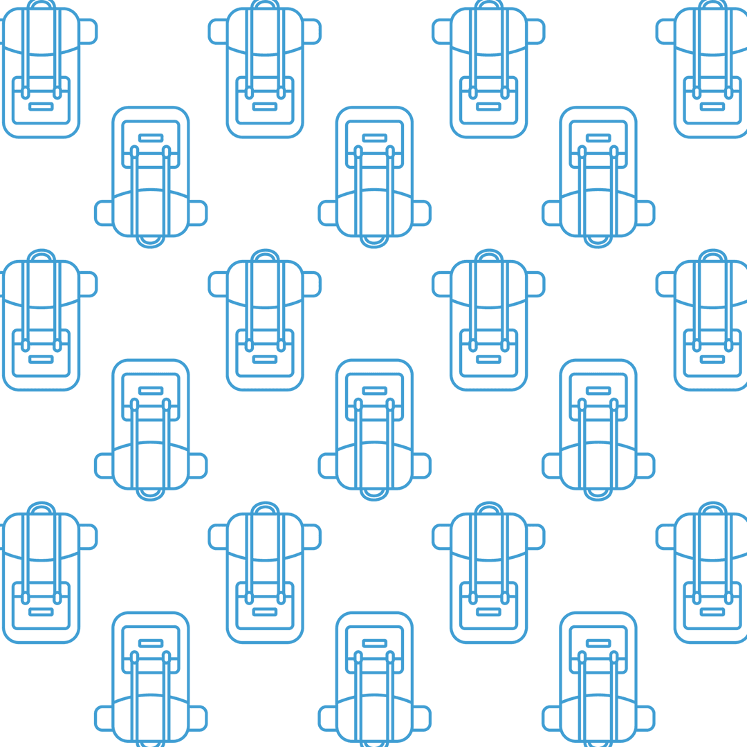 Transparent Blue Backpack Pattern Icon Background
