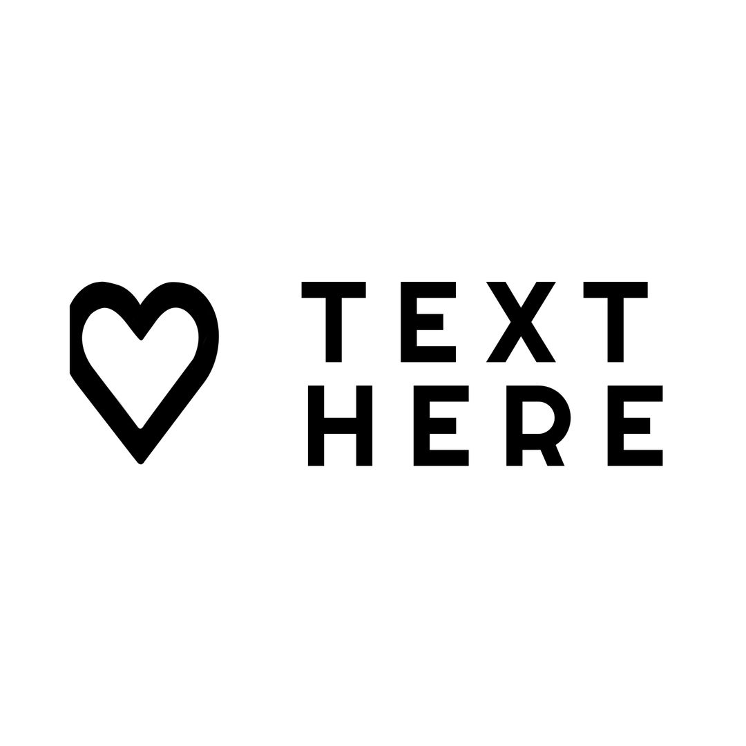 Heart Symbol with Customizable Text Space for Love Promotions