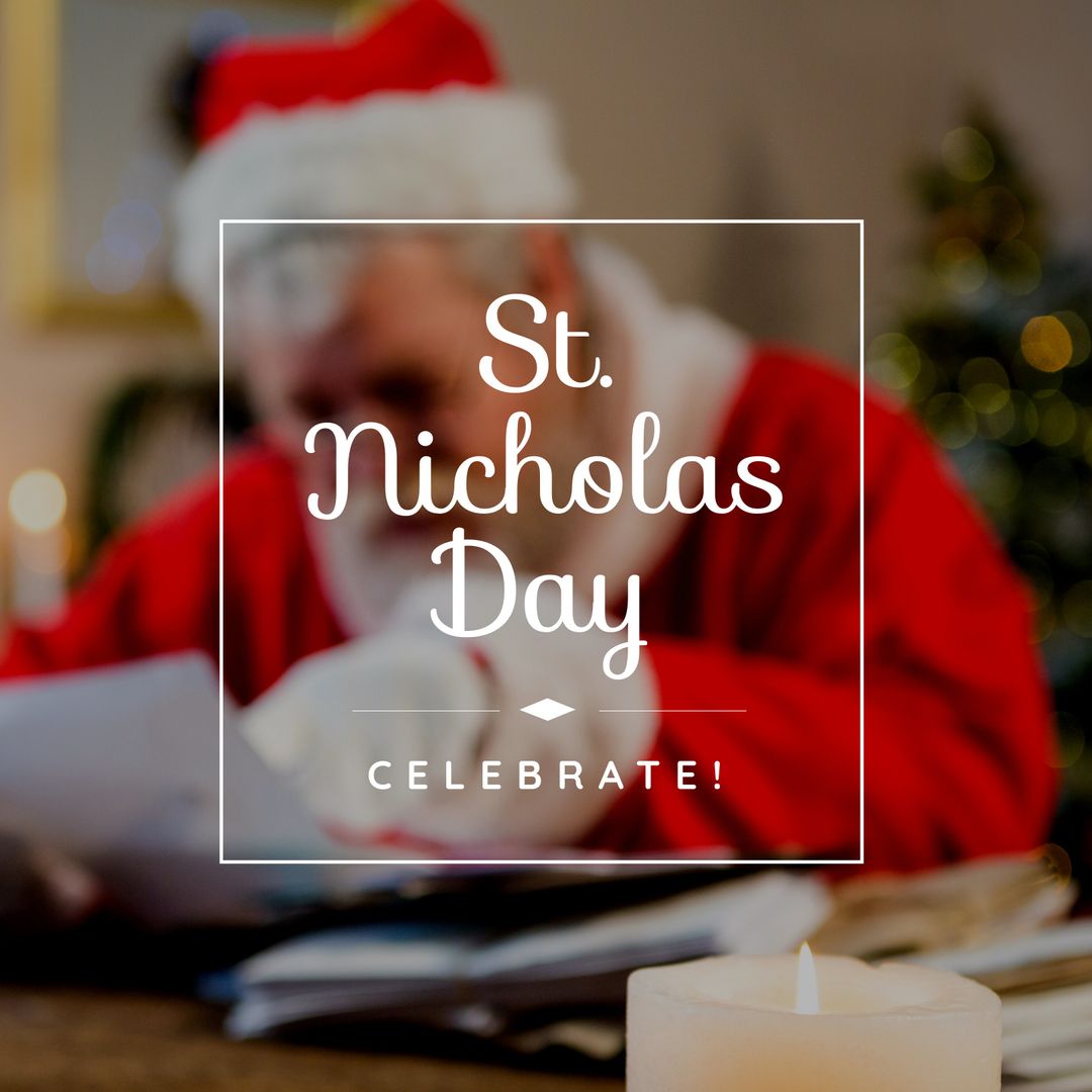 St. Nicholas Day Festivities: Santa Reading Christmas Letter