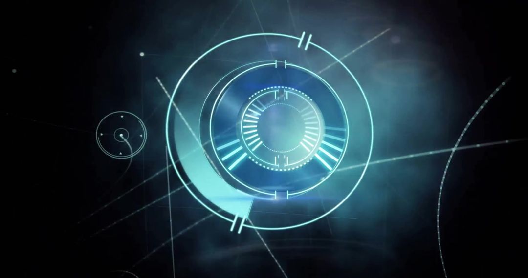 Futuristic Scope Digital Interface: Scanning Technology Concept