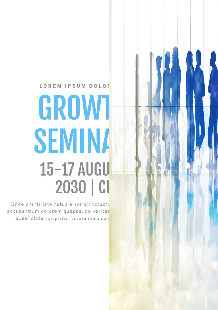 Corporate Growth Seminar Abstract Poster Design - Download Free Stock Templates Pikwizard.com