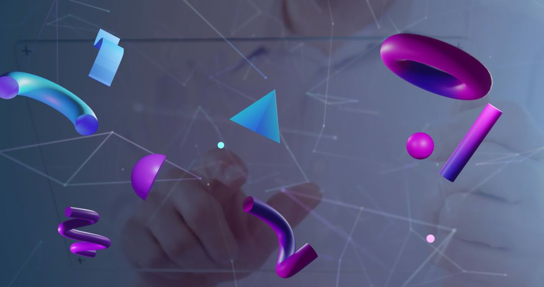 Futuristic Interaction with Abstract Geometric Shapes