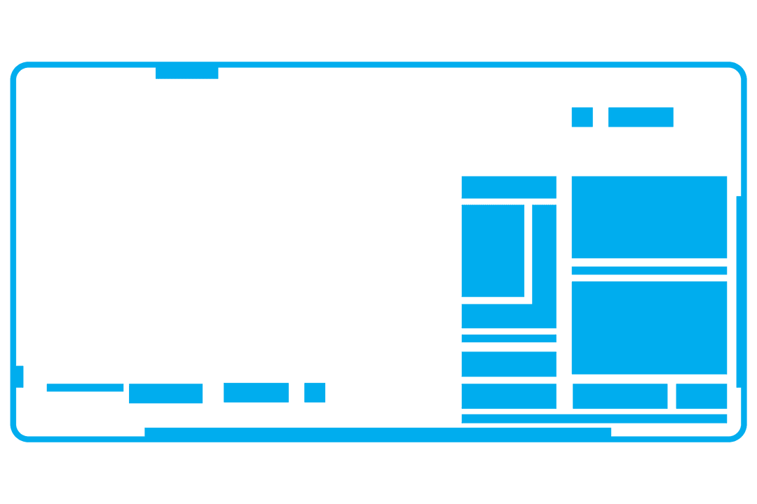 Digital Interface Mockup with Transparent Background