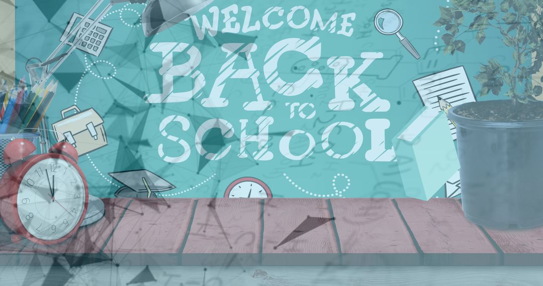 Welcome Back to School Design with Educational Elements