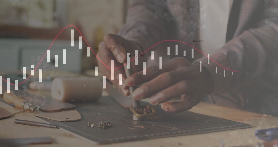 Artisan Crafting with Trading Analytics Concept