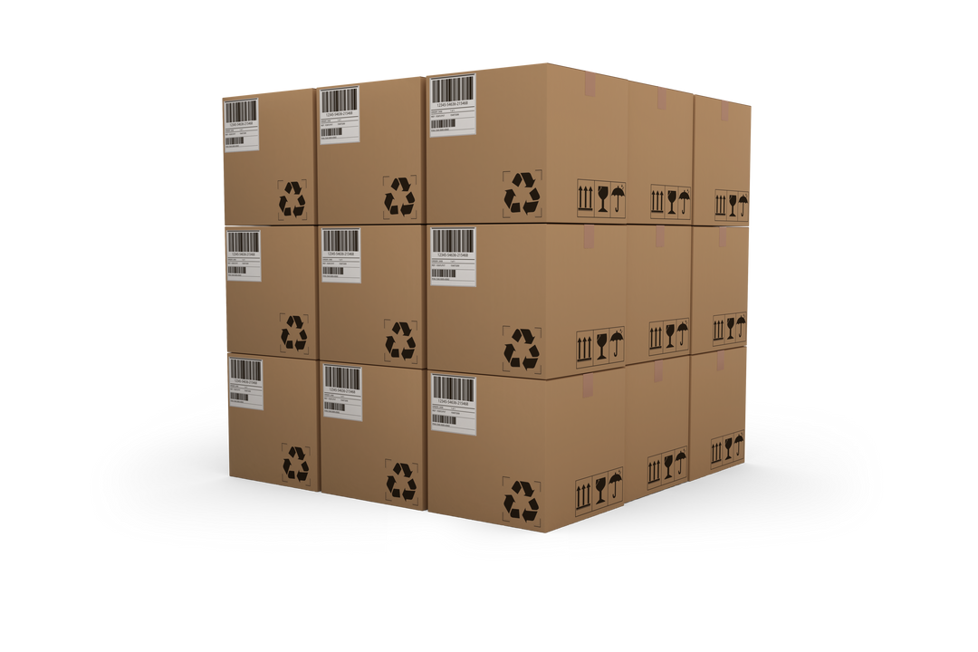 Stack of Cardboard Shipping Boxes on Transparent Background - Download Free Stock Images Pikwizard.com